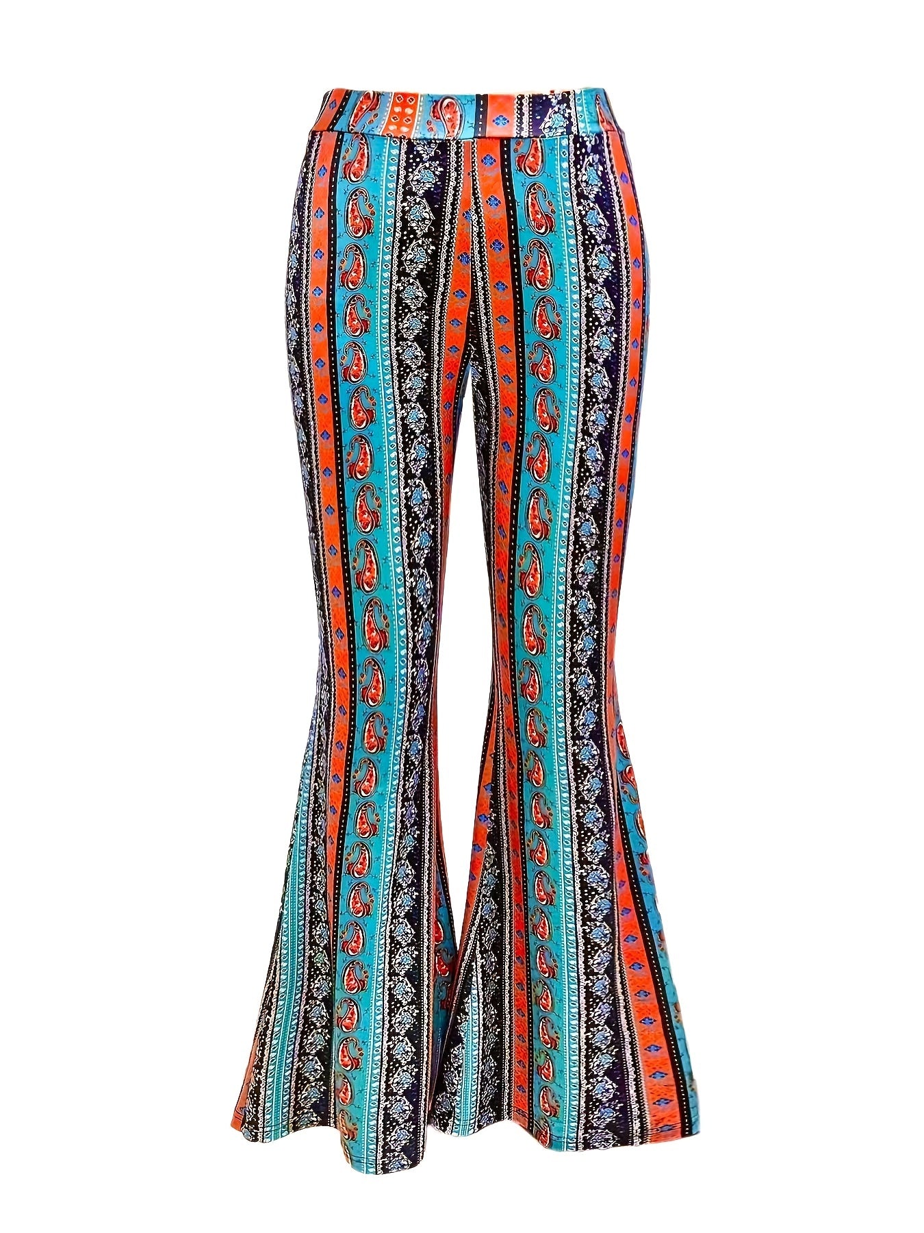 Y2K Graphic Flare Leg Pants for Women