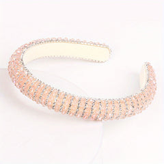 Baroque Rhinestone Beaded Headband Glitter Head Hoop Hair Accessories
