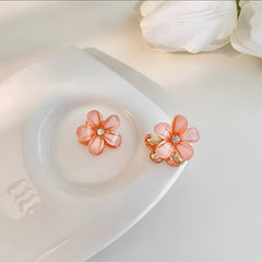 5pcs Crystal Flower Rhinestone Hair Claw Clip Strong Hold Grip Hair Accessories