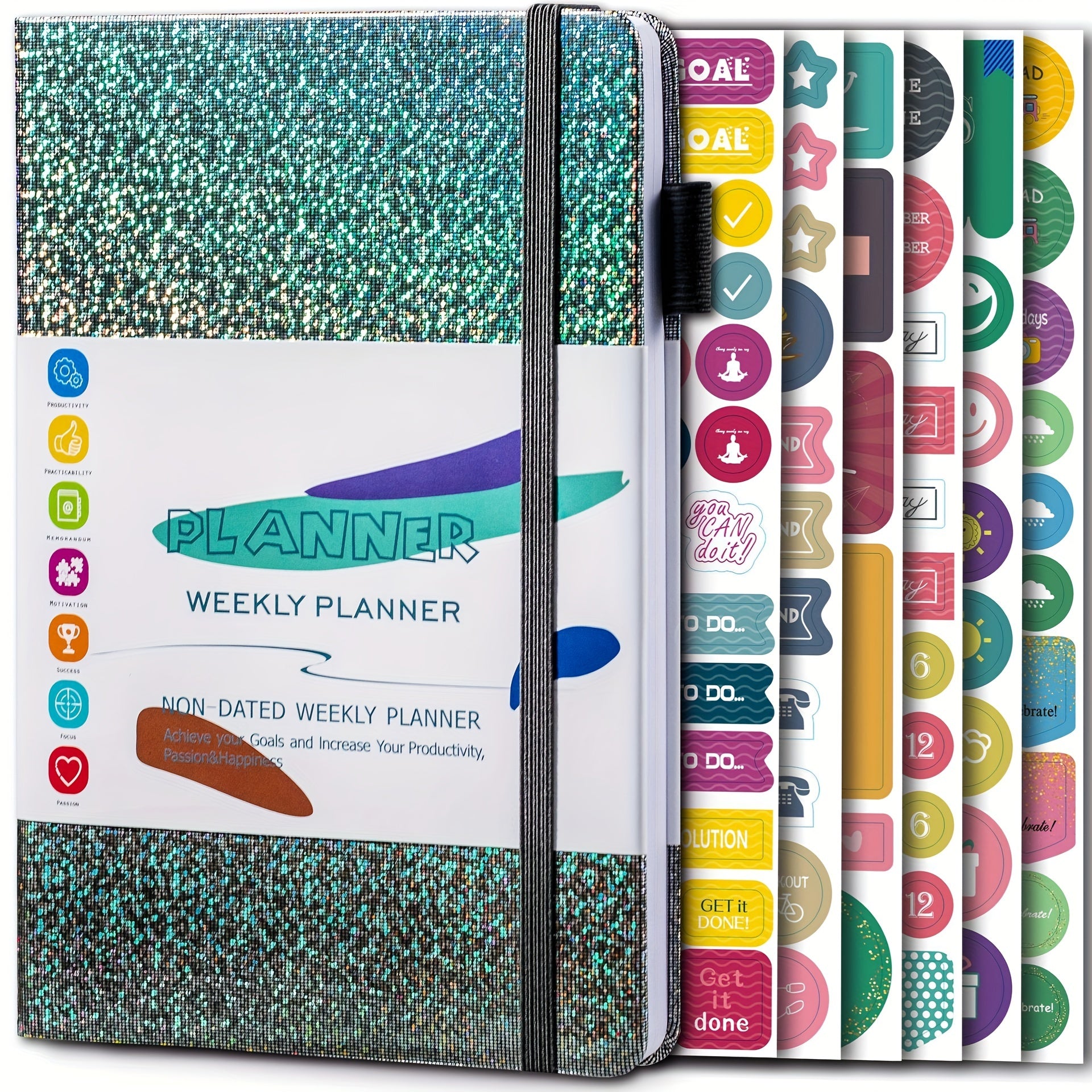 A5 Weekly Planner PU Leather Spiral Journal