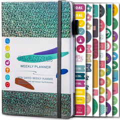 A5 Weekly Planner PU Leather Spiral Journal