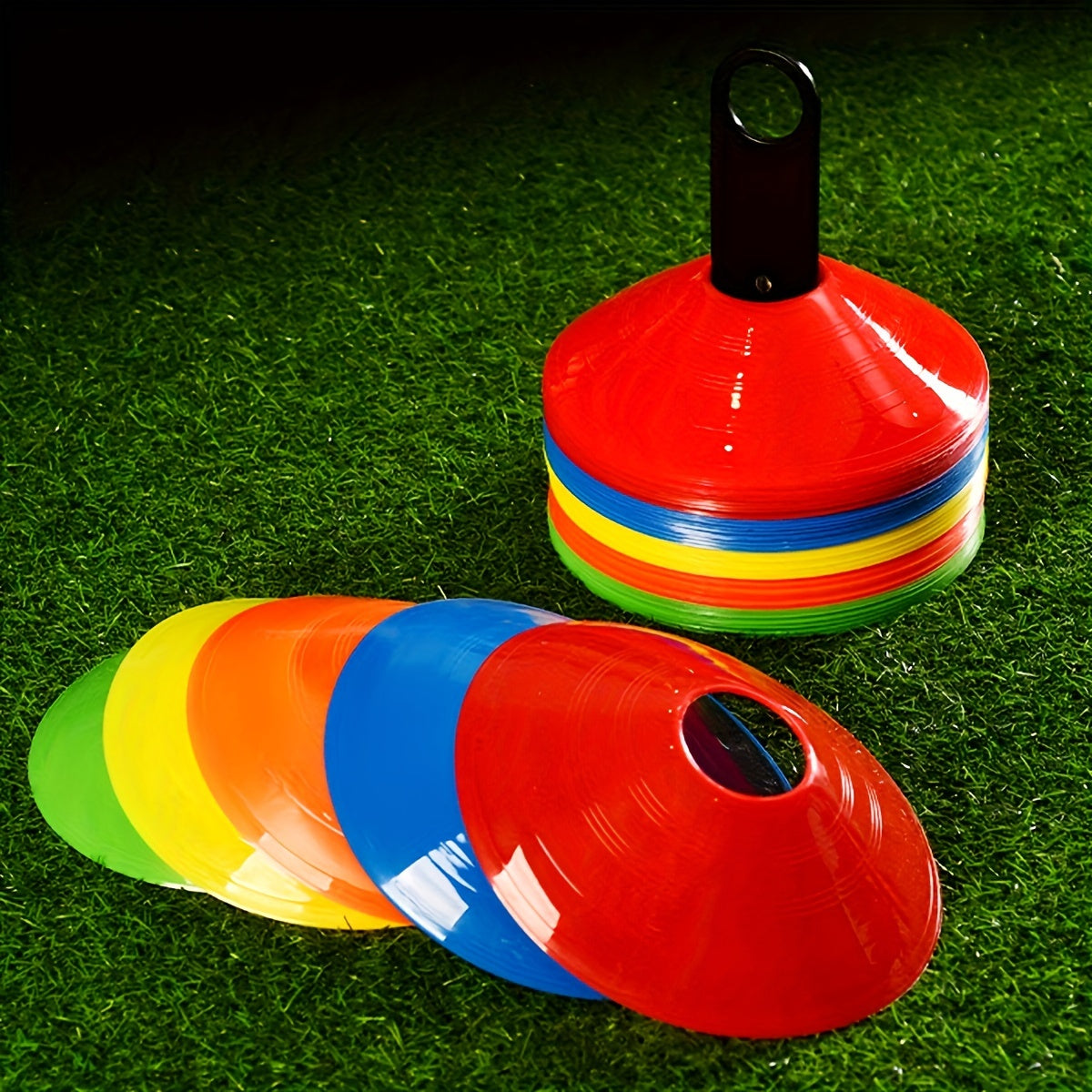5pcs Football Agility Training Cones Round Disc Cones