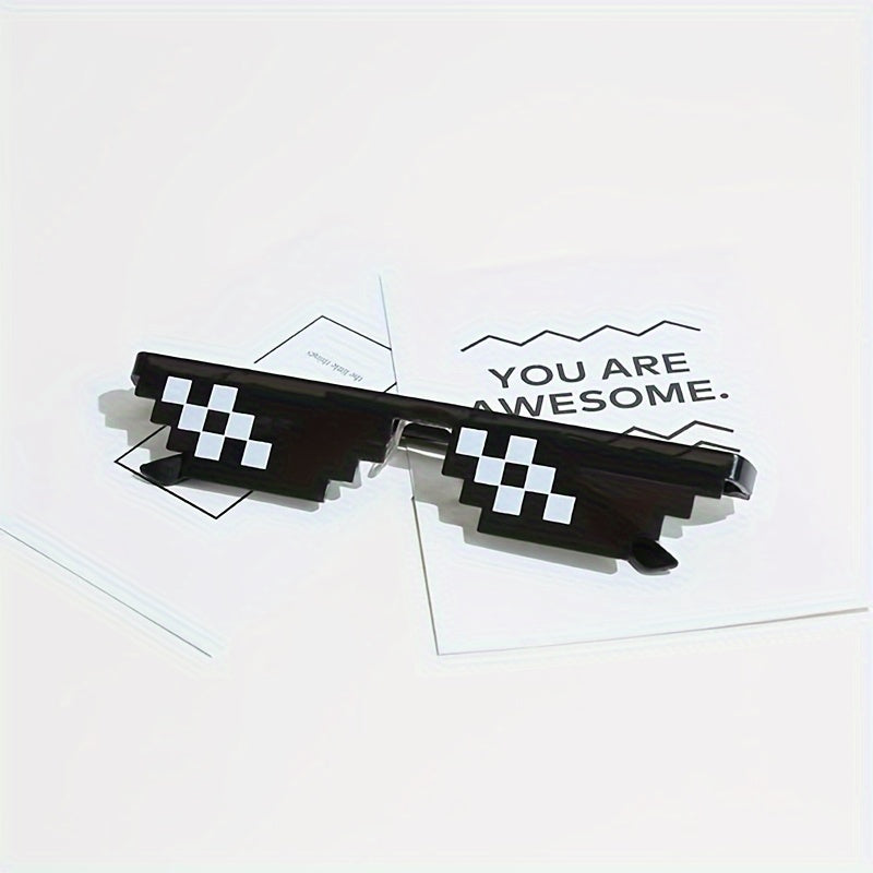 Funny Mosaic Sunglasses Men Women Party Decors Photo Props