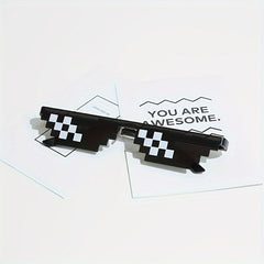 Funny Mosaic Sunglasses Men Women Party Decors Photo Props