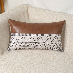 Retro Style Throw Pillow Covers Cotton And Linen Printed Throw Pillowcase