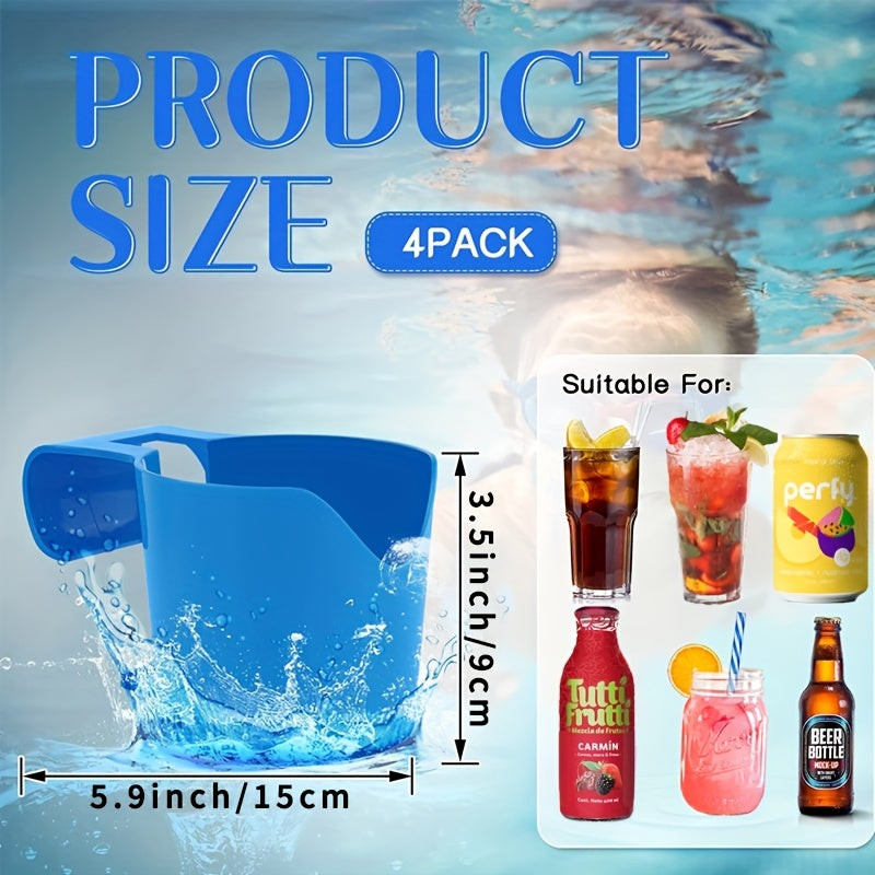2pcs Pool Drinks Holder Cup Hanger Rack Swim Pool Party Accessories