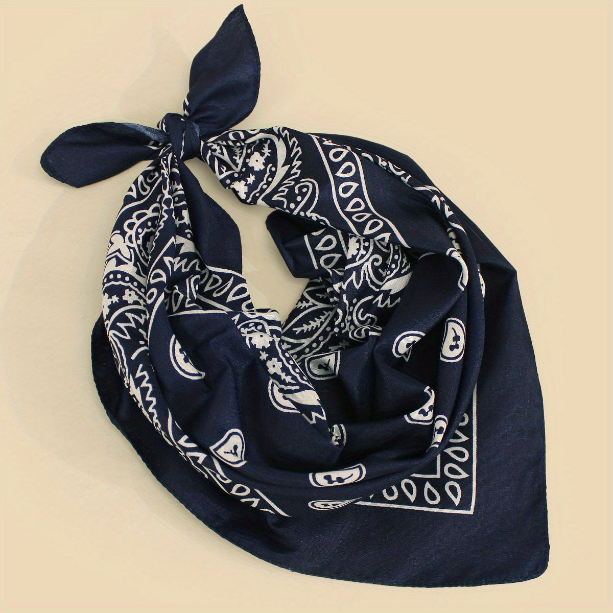 Classic Paisley Print Bandana Vintage Square Scarf Head Wraps