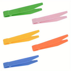 12pcs Plastic Clip Tweezers Insect & Plant Study Tool Set for Kids