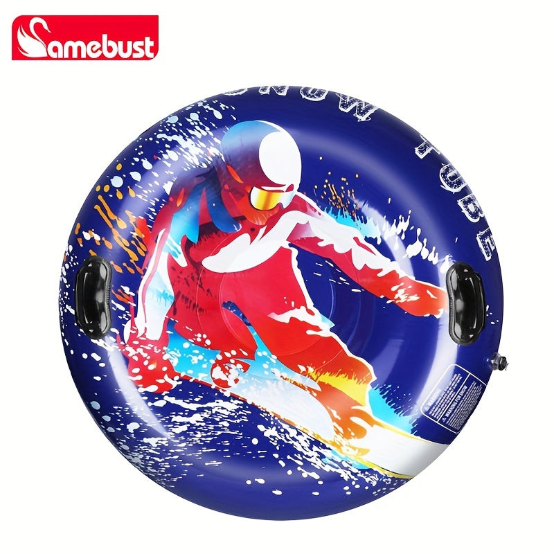 Inflatable Skiing Circle Snow Sled 47inch 119 Coldproof Thickened PVC Material