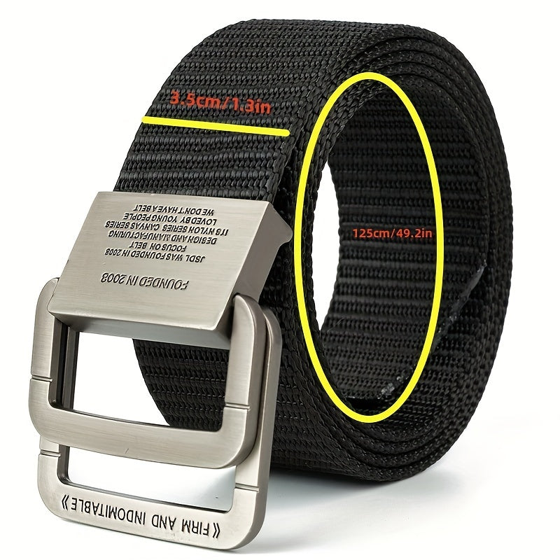 Double Ring Nylon Casual Belt Young People Outdoor Belt