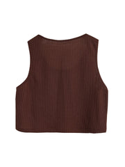  Waffle Knit Tank Top & Shorts Pajamas Set