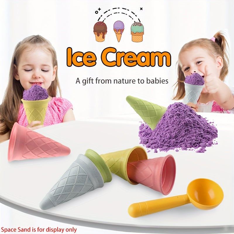 KIDNOAM Children's Ice cream cone toys play house set