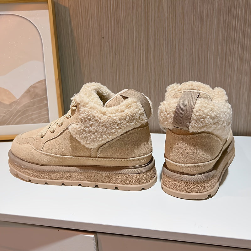 Women's Snow Boots Plus Velvet Flat Casual Warm Boots