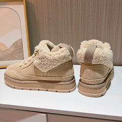 Women's Snow Boots Plus Velvet Flat Casual Warm Boots