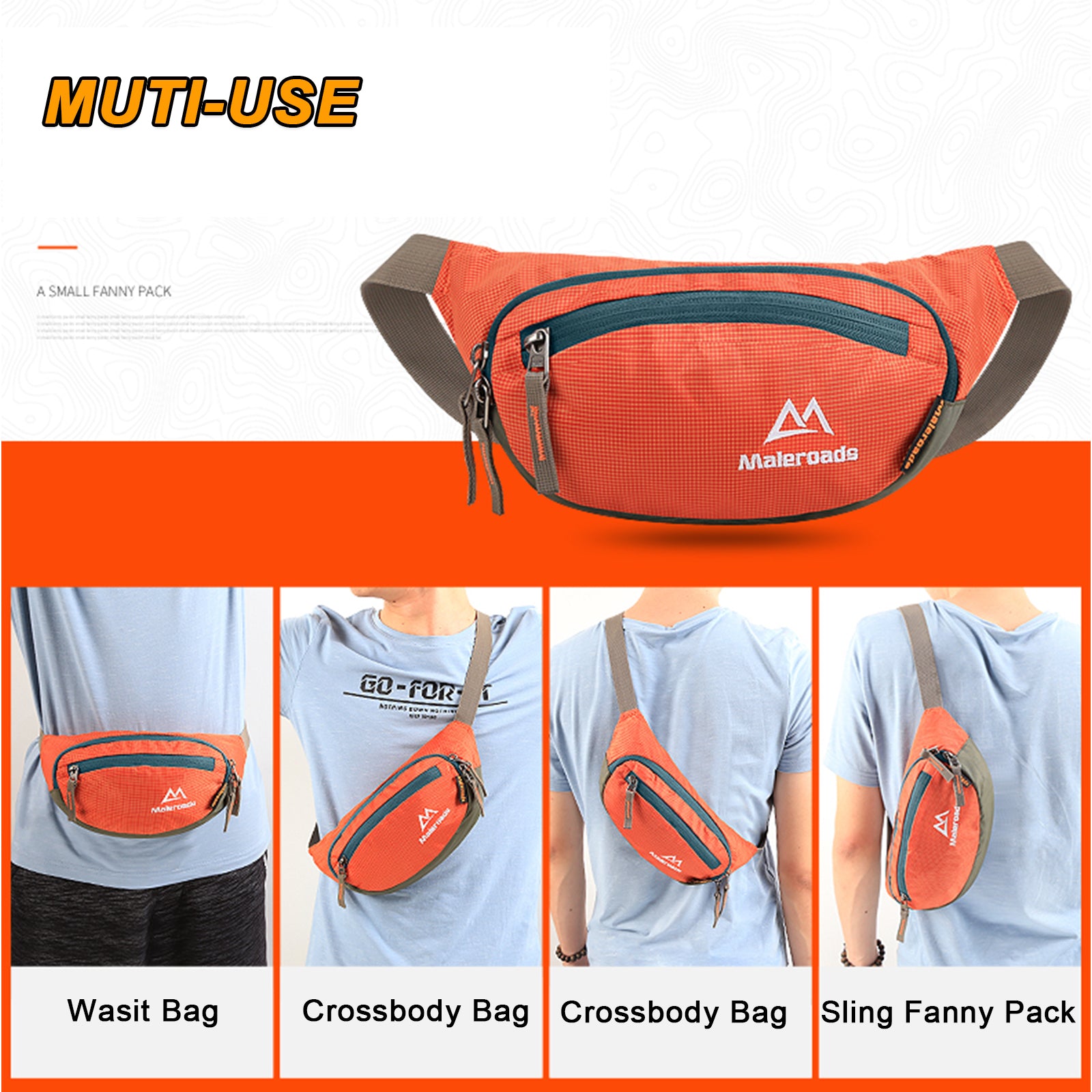 Travel Waist Bag Large Multifunctional Fanny Pack