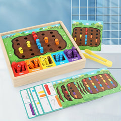 Wooden Bug Catching Game for Kids - Back to School Fun!