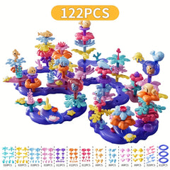 Educational Building Blocks 122pcs Assembling Toys for Boys and Girls