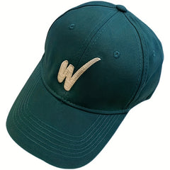 Inclined W Embroidery Baseball Cap Women Casual Sunscreen Sports Hat