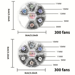 5D Fan-Shaped Premade Eyelash Fans for Salon Use