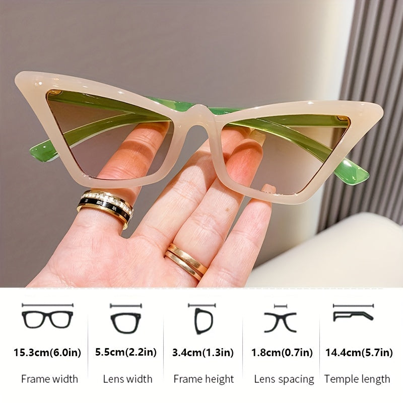 Y2K Cat Eye Sunglasses UV400 Beach Party Club