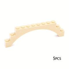 5pcs Small Particle Bridge Building Blocks with Arch Bricks