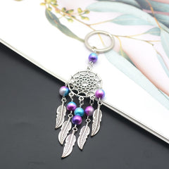 Star Butterfly Keychain Pendant Dream Catcher Metal Keyring Ornament