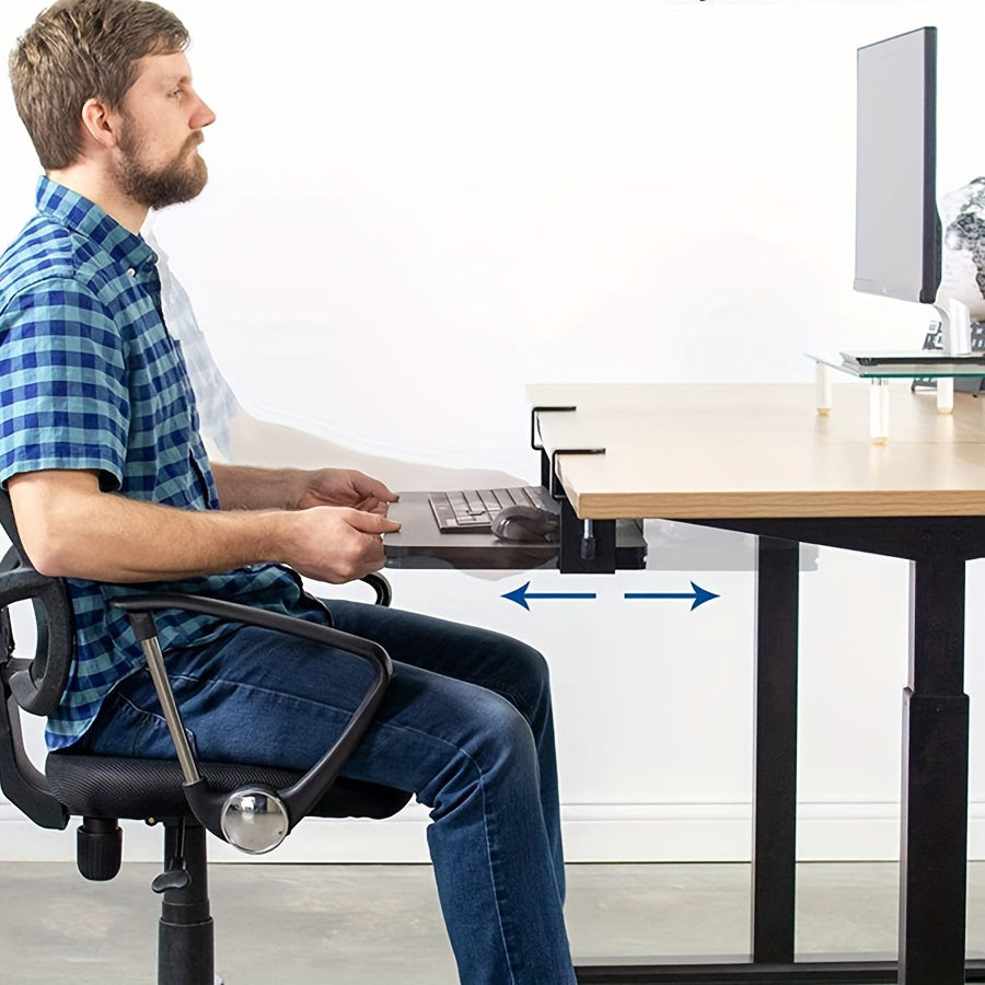 Keyboard Holder Desktop Clip Stand Mouse Organizer