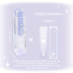 120 Pcs Lip Glaze Index Stickers Gradient Blush Waterproof Stickers Labeling