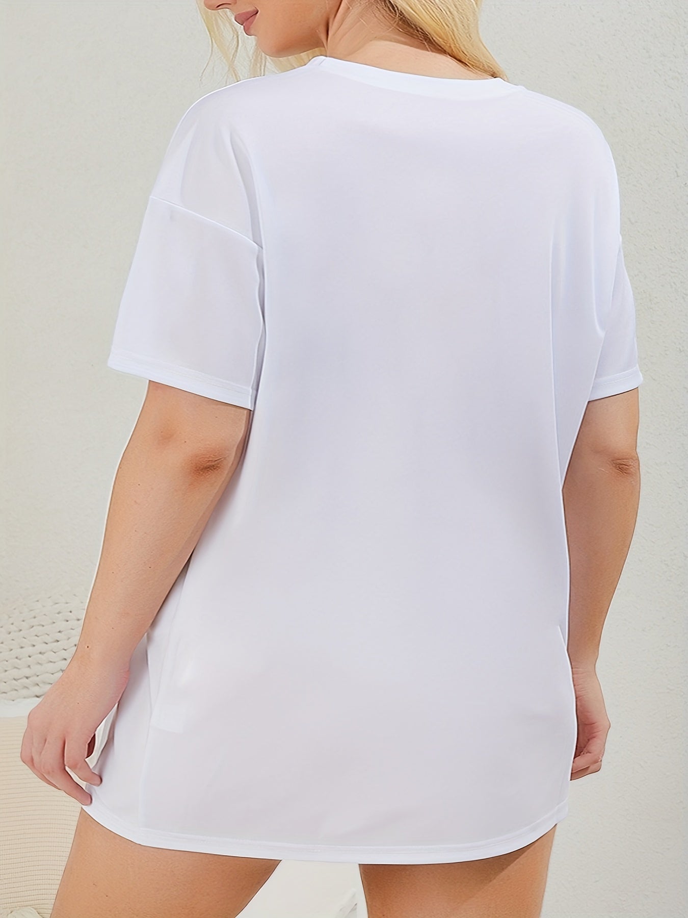  Heart & Butterfly Print Tee Sleep Dress