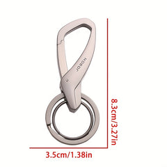 Double Ring Metal Zinc Alloy Key Chain Men's Women's Keychain
