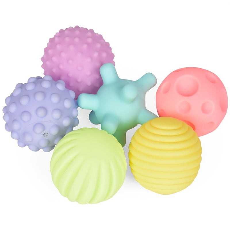 Soft Sensory Grab Balls Geometric Shapes Textured Ball Set