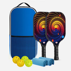 Lightweight Fiberglass Pickleball Paddles Set with Polypropylene Core