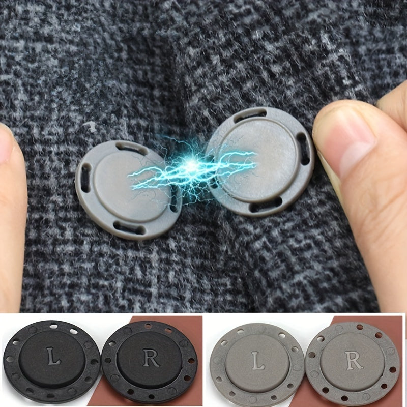 2 Pairs Magnetic Buttons Concealed Clothes Buttons Button Snap Buttons