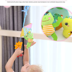 Baby Stroller Crib Hanging Toy Music Plush Cartoon Soothes