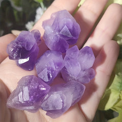 Amethyst Flower Single Crystal Raw Stone Purple Aromatherapy