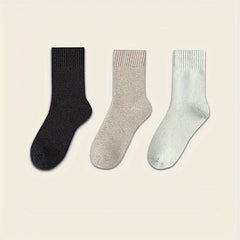 5pairs Winter Crew Socks Outdoor Thick Warm Wool Socks