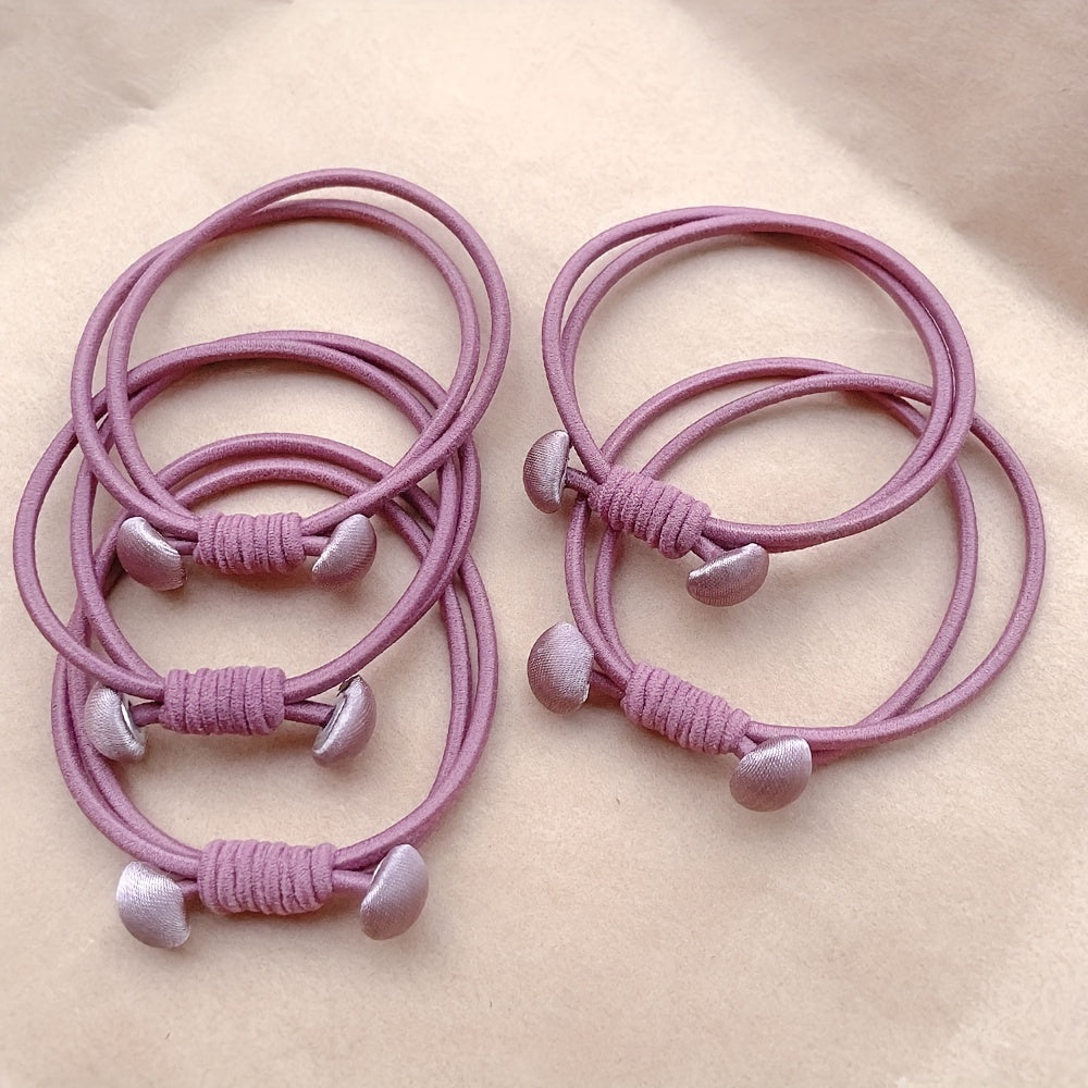 Colorful Heart Hair Tie Elastic Hair Rope Ponytail Holder Hair Accessories