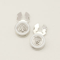 2 Packs of Lion Head Button Buckles for Fashionable Accessories