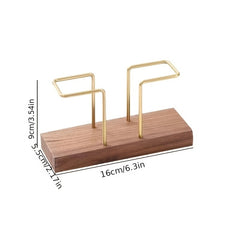 Solid Wood Vertical Tissue Holder for Cafe Hotel Restaurant Desktop