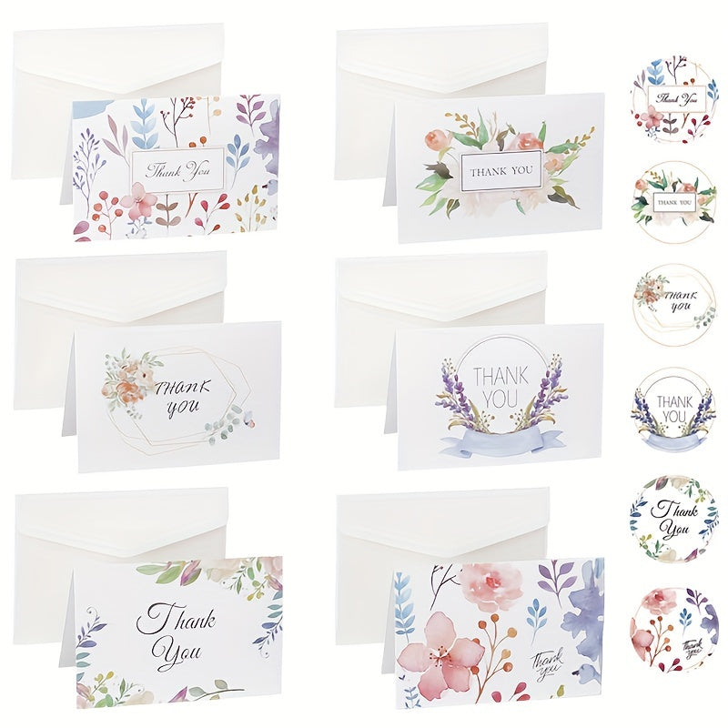 6Pcs Thank You Cards With Envelopes - Encouragement Cards