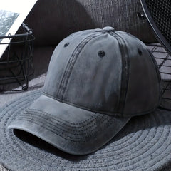 Unisex Cotton Baseball Cap Lightweight Distressed Dad Hat Casual Sun Hat