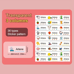 Custom Student Name Stickers 150pcs Waterproof Labels for School Supplies