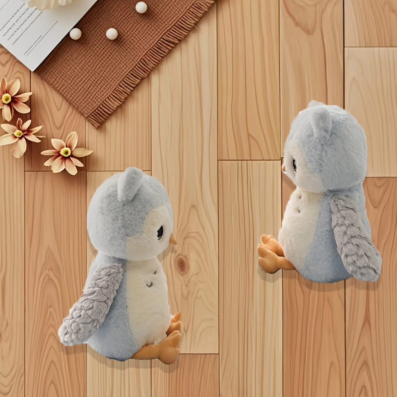 11.81in Owl Plush Light Gray - Perfect for Christmas & Halloween