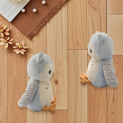 11.81in Owl Plush Light Gray - Perfect for Christmas & Halloween