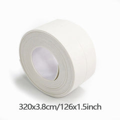 10.5ft PVC Caulk Tape Mildew Proof Waterproof for Kitchen Bathroom Sink Wall Crn