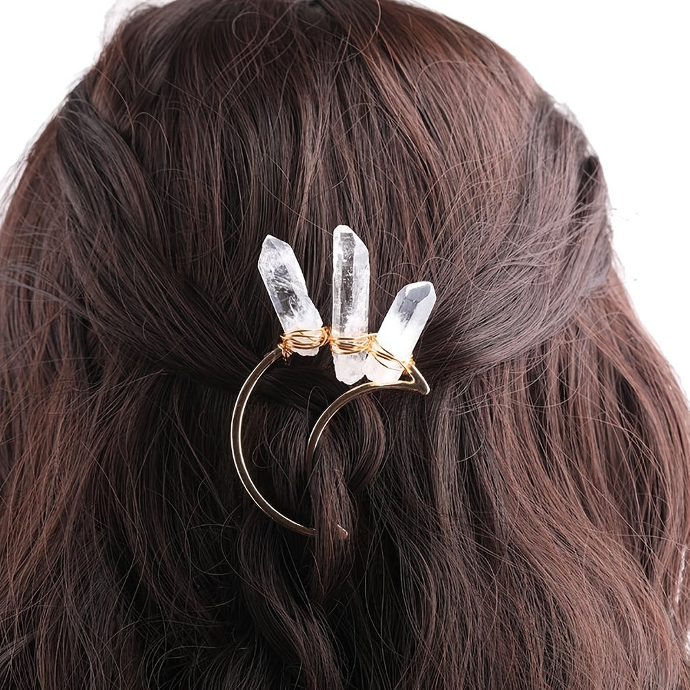 Viking Celtic Crystal Hair Pin Vintage Hair Clip Sticks For Long Hair Accessorie