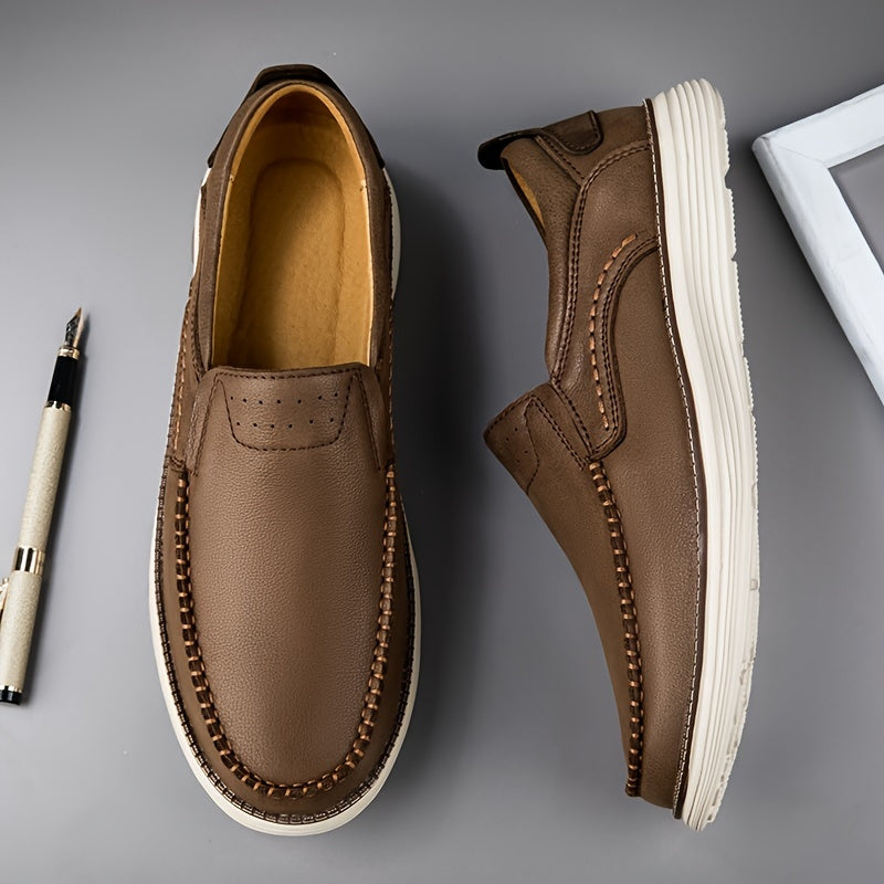 Men's Comfortable Loafer Dress Shoes with Rubber Sole