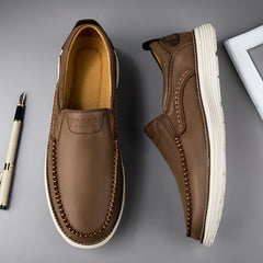 Men's Comfortable Loafer Dress Shoes with Rubber Sole