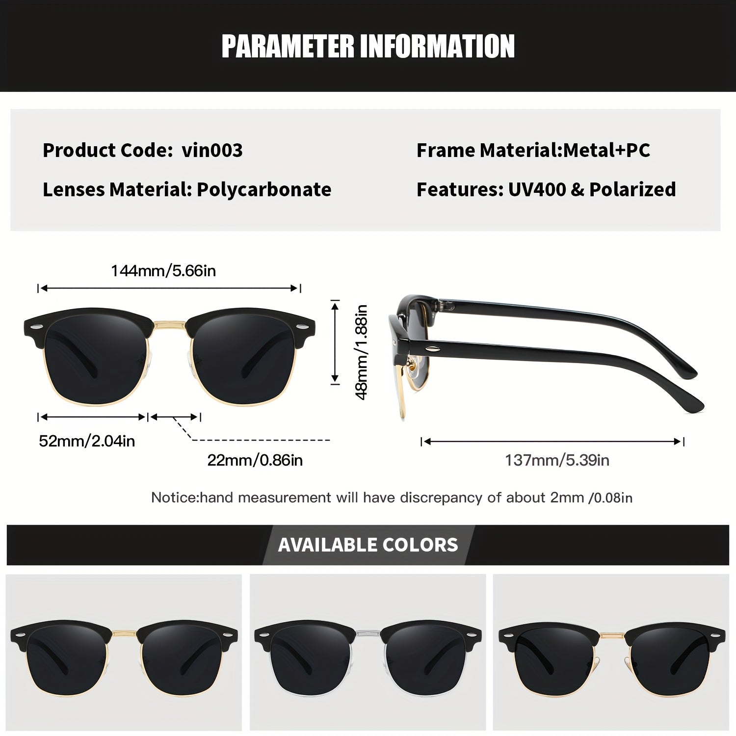 RoyalHot Classic TR09 Polarized Sports Sunglasses For Men And Women