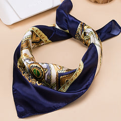 6inches Faux Silk Satin Square Scarf Breathable Silk Scarf